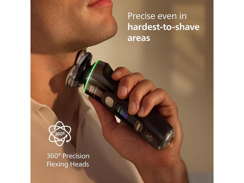 Philips Norelco Shaver i9000 Prestige Ultra, Wet & Dry Electric Shaver, Black