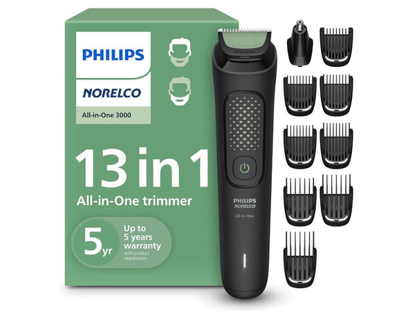 Philips Norelco All-in-One 3000 Series 13 in 1 Trimmer, Beard Styler & Men's