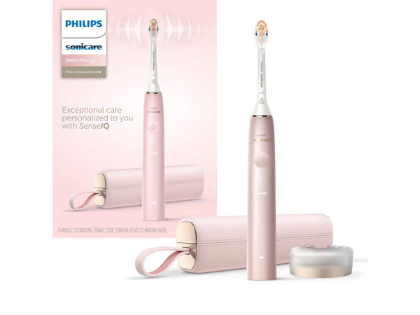 Philips Sonicare 9900 Prestige, Rechargeable Toothbrush with SenseIQ, Pink,