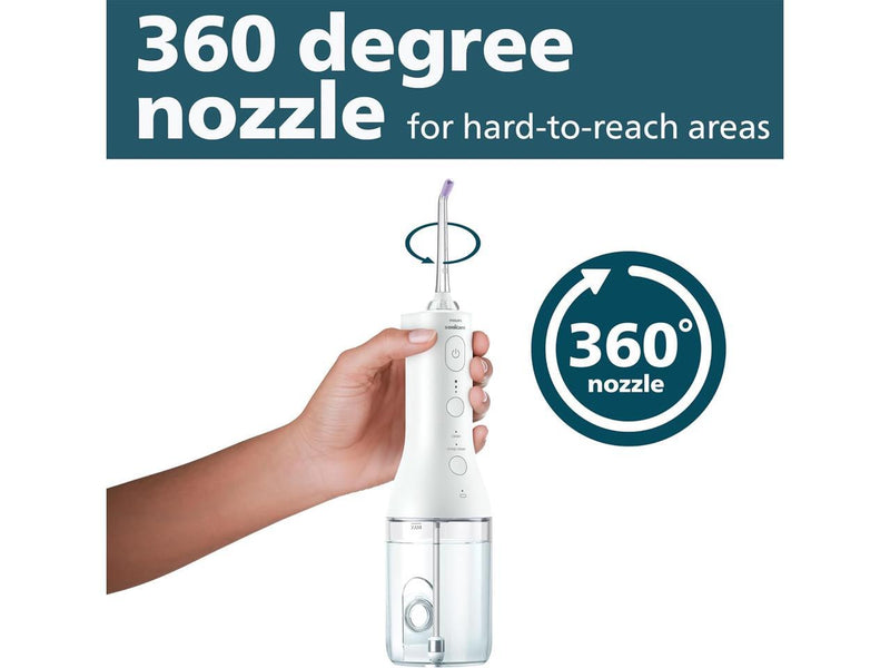 Philips Sonicare Cordless Power Flosser 3000, White, HX3826/21