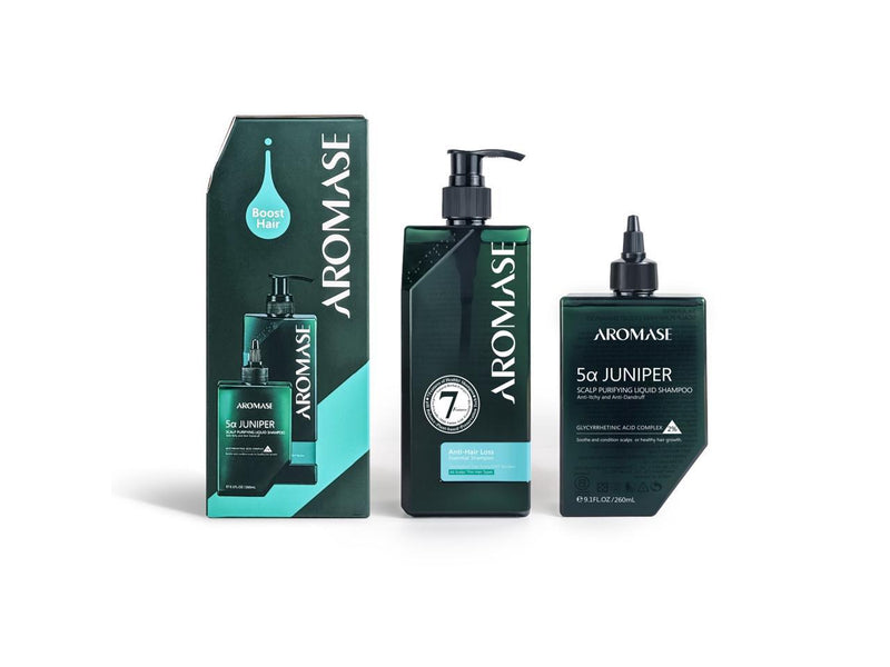 AROMASE Volumizing Shampoo Kit (Scalp Purifying Liquid Shampoo 260ml + Anti-hair