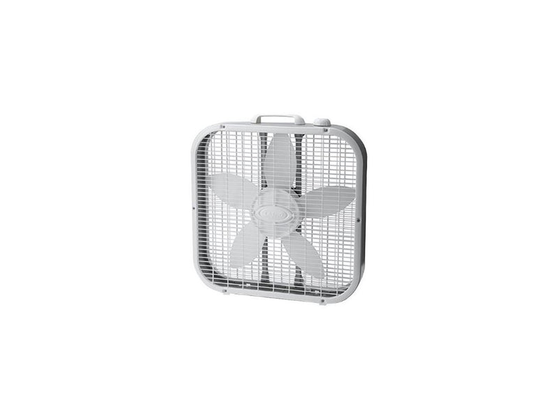 Lasko 20" Energy Efficient Basic Box Fan w/ 3 Speeds, White -