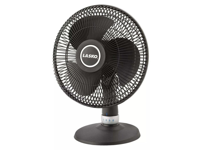 Lasko 12" Oscillating Performance 3 Speed Table Fan - Black