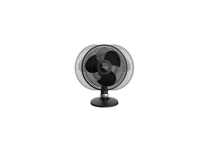 Lasko 12" Oscillating Performance 3 Speed Table Fan - Black