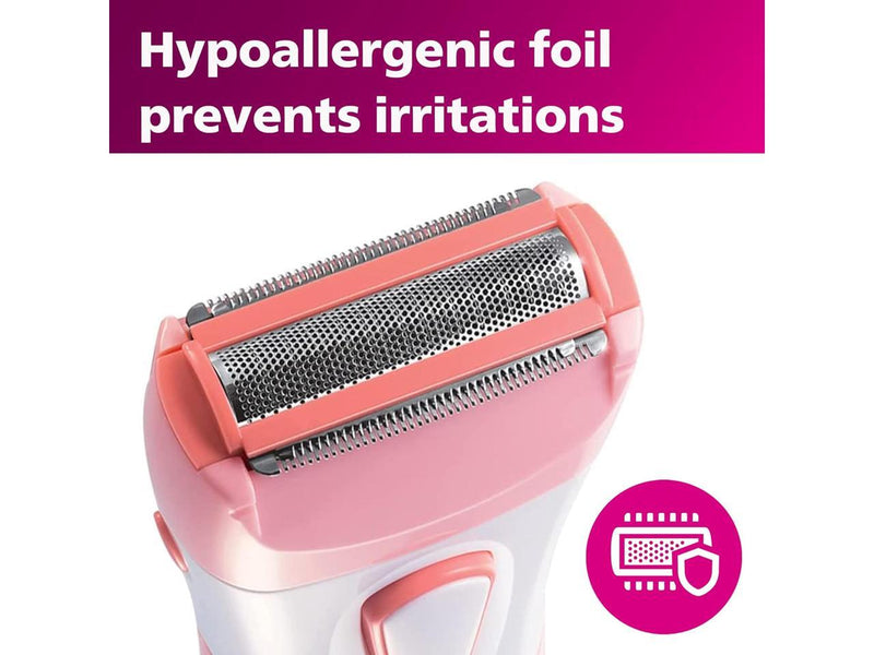 Philips SatinShave Essential Women’s Wet & Dry Electric Shaver for Legs & Body,
