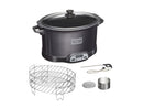 Weston 03-2500-W Black 2-In-1 Indoor Smoker & Slow Cooker