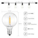 Brightown LED Outdoor String Lights 100FT, 104LED Bulbs, E12 Socket Base - Black - Like New