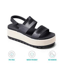 CJ3575 REEF Women's Water Vista Higher Sandal Black Vintage Size 10 - Like New