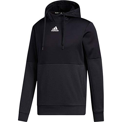FQ0155 adidas Mens Team Issue Pull Over Hoodie Sweatshirt Black/White XL - Like New