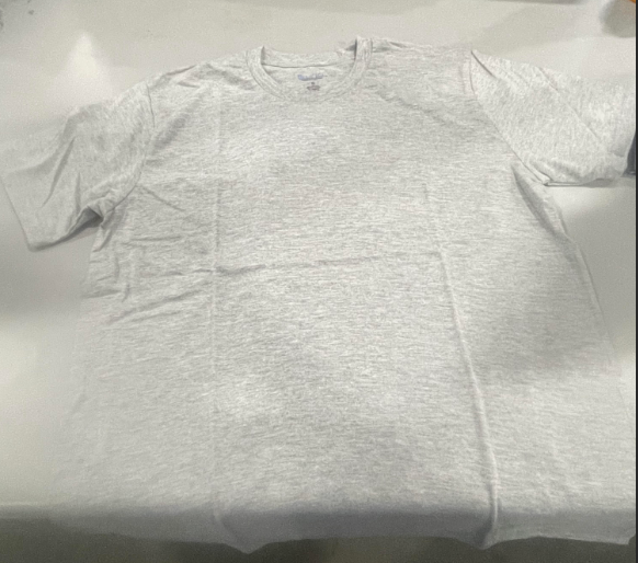 BLUE ICE STRETCH SHORT SLEEVE SHIRT - SIZE: MEN S - HEATHER GRAY - Brand New