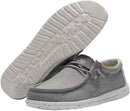 110063224 Hey Dude Men's Wally Chambray Frost Grey 13 - Like New