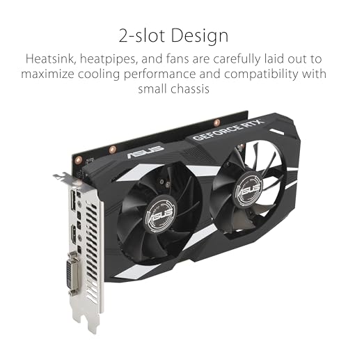 ASUS DUAL NVIDIA GEFORCE RTX 3050 6GB OC EDITION GAMING GRAPHIC CARD - BLACK - Like New