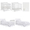 DREAM ON ME NURSERY ESSENTIALS BUNDLE DREAM ON ME ADEN 4-IN-1 MINI CRIB - WHITE - Like New