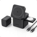 ANKER 3-IN-1 CUBE MAGSAFE COMPATIBLE QI2 15W FOLDABLE CHARGING STATION - BLACK - Like New