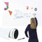 MAGJOY PREMIUM IRON LAYER STICKER TO MAGNET WHITE BOARD - WHITE, 47 X 70 - Like New