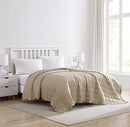 Down Alternative Twin Blanket, Solid Color, Tan - Brand New