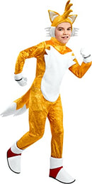 Rubie's Child Sonic Deluxe Tails Costume Youth 7/8 Yellow/White - Like New
