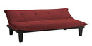 DHP Lodge Convertible Futon Couch Bed with Microfiber Upholstery and Wood Legs - Like New