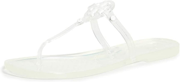 TORY BURCH WOMEN'S MINI MILLER THONG FLIP FLOPS, CLEAR, 11 - Scratch & Dent