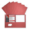 UNIVERSAL TWO-POCKET PORTFOLIO EMBOSSED LEATHER GRAIN PAPER 11 X 8.5 25/BOX - Brand New