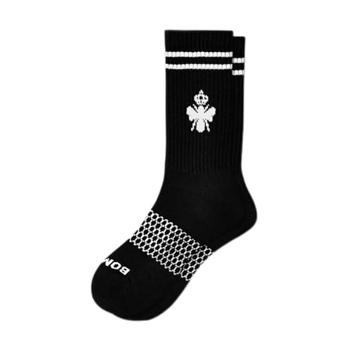 BOMBAS 5 PACK MENS CALF CREW SOCKS BLACK SMALL - BLACK - Brand New