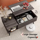 WLIVE Lift Top Coffee Table with Hidden Storage adjustable shelf - Grey - Brand New