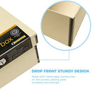 Lineco Archival Photo Card Box, Museum-Quality, 5x8x12 Inch, Tan, 2 Pack - Brand New
