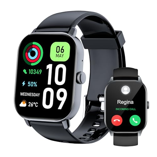 ISKOVI SMART WATCH FOR MEN WOMEN ANSWER MAKE CALLS FITNESS TRACKER - BLACK - Like New