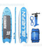 BLUEFIN STAND UP INFLATABLE PADDLE BOARD MAMMOTH 18' MODEL FAMILY - BLUE - Like New