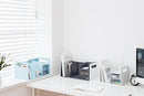 LITEM. Bookrack with Drawer, White - Brand New
