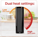 BLACK+DECKER Oscillating Electric Ceramic Space Heater BHVHC15 - Black - Like New