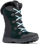 COLUMBIA WOMEN'S ICE MAIDEN II SNOW BOOT - SIZE: WOMEN 7.5W - BLACK/OXYGEN - Like New