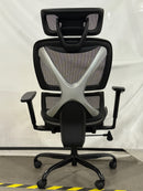 GABRYLLY ERGONOMIC OFFICE CHAIR WITH LUMBAR SUPPORT - BLACK - Like New
