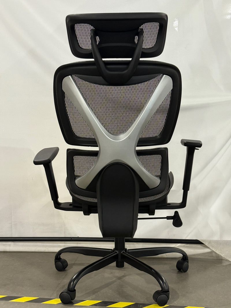 GABRYLLY ERGONOMIC OFFICE CHAIR WITH LUMBAR SUPPORT - BLACK - Like New