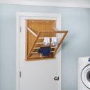 Honey-Can-Do Wall-Mounted Clothes Drying Rack Bamboo Collapsible 23wx27.25h - Like New