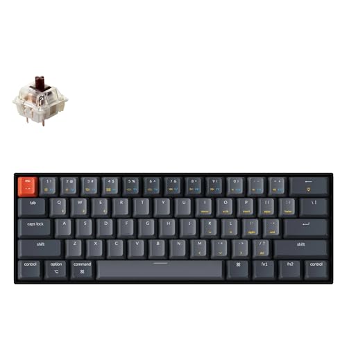 Keychron K12 RGB Wireless Mechanical Keyboard Hot-Swappable K12-H3 - Black/Gray Like New