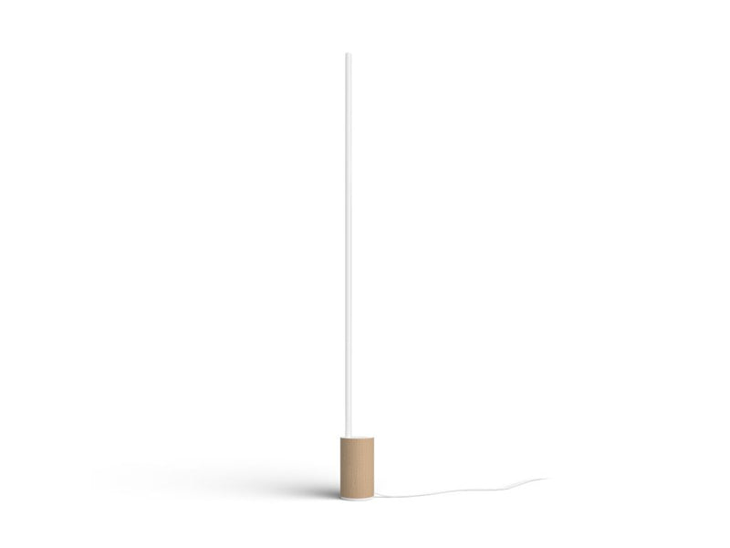 PHILIPS HUE SIGNE SMART FLOOR LAMP, COLOR AMBIANCE LED CHANGING LIGHT - OAK - Like New
