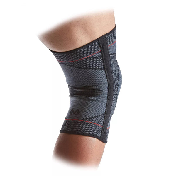 MCDAVID KNEE KNIT SLEEVE WITH BUTTRESS AND STAYS, SIZE S/M - - Scratch & Dent
