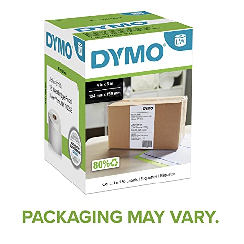 DYMO AUTHENTIC LW EXTRA-LARGE SHIPPING LABELS 220 - WHITE - Brand New