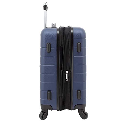 WRANGLER 20" SMART SPINNER CARRY-ON LUGGAGE WITH USB PORT - NAVY BLUE - Like New