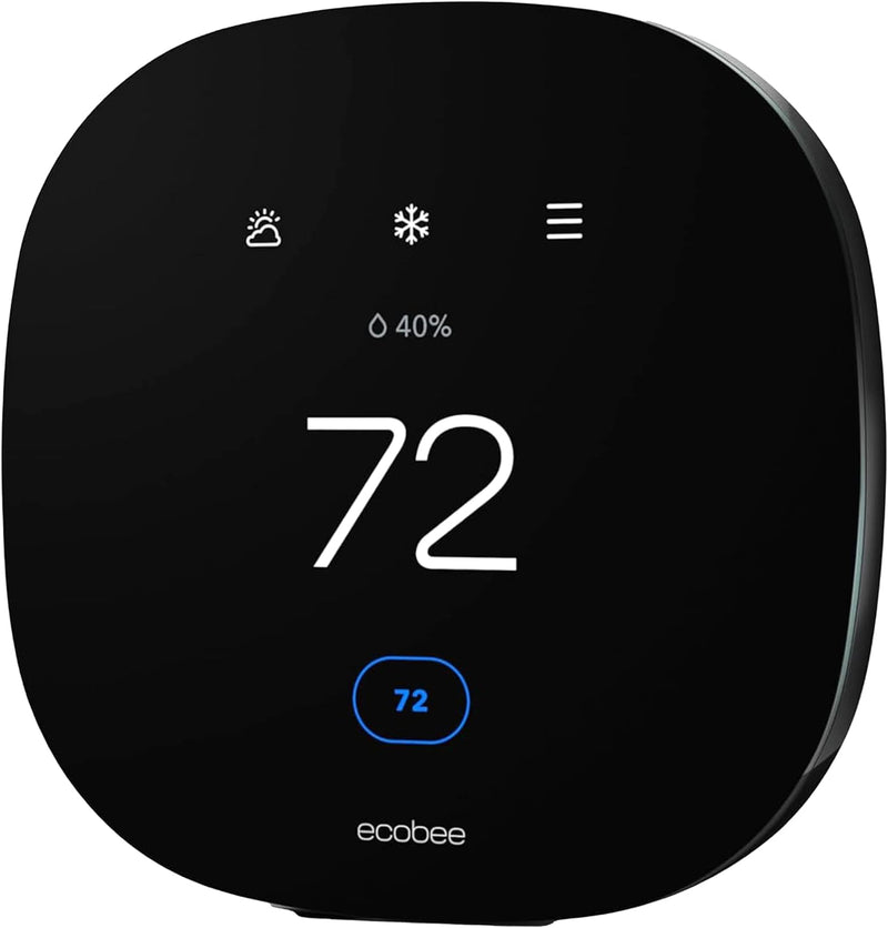 ecobee3 Lite Smart Thermostat - Programmable Wifi Thermostat - Black Like New