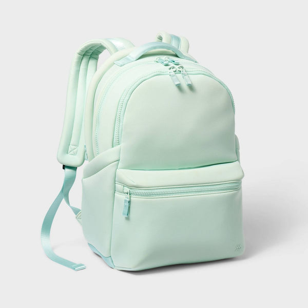 ALL IN MOTION 14L FAUX NEOPRENE BACKPACK - MINT GREEN - Scratch & Dent