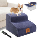 Kphico Dog Stairs,High Density Foam Pet Stairs 2 Tiers,11.8" High Non-Slip Pet - Brand New