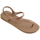 HAVAIANAS WOMEN'S SLIM FLIP FLOP SANDALS SIZE WOMEN 7 ROSE GOLD - Brand New