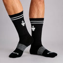 BOMBAS 5 PACK MENS CALF CREW SOCKS BLACK SMALL - BLACK - Brand New