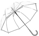 Siepasa Women's Grey Clear Bubble Umbrella Classic Hook Handle B094V9DTGV - Like New