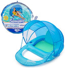 SwimWays Spring Float Premium Recliner Canopy Pool Lounger 6069457 - Sky Blue - Brand New