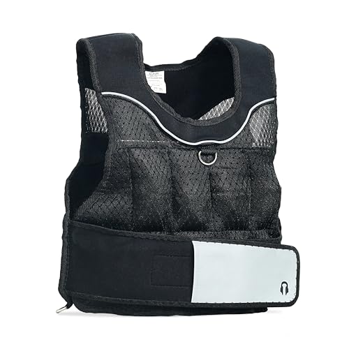 CAP BARBELL ADJUSTABLE WEIGHTED VEST VARIOUS SIZES - BLACK - Like New