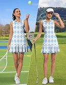 GGOV DRESSES WITH SHORTS INNER POCKET SLEEVELESS SIZE S - XBLUE ARGYLE - Like New