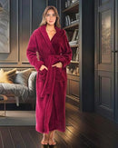 Women Long Hooded Robes Plus Size 4X Burgundy B01DMKZEK0 - ALEXANDER DEL ROSSA - Brand New